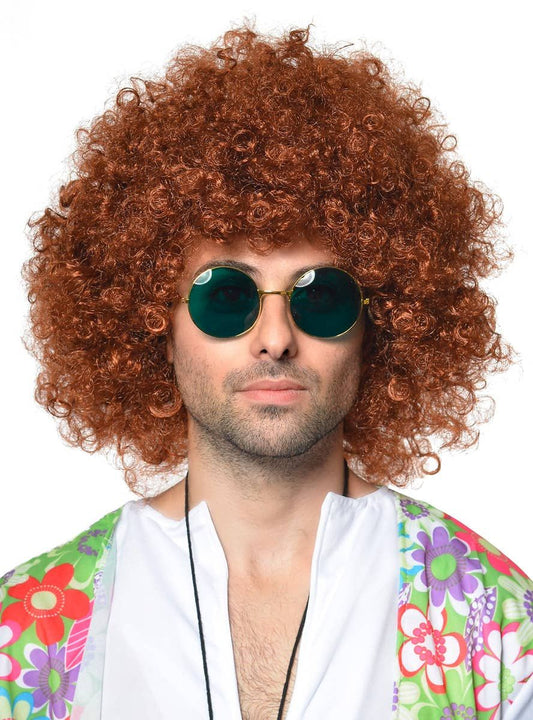 1970s Mega Ginger Afro Mens Costume Wig V1191-HC-YG-05347