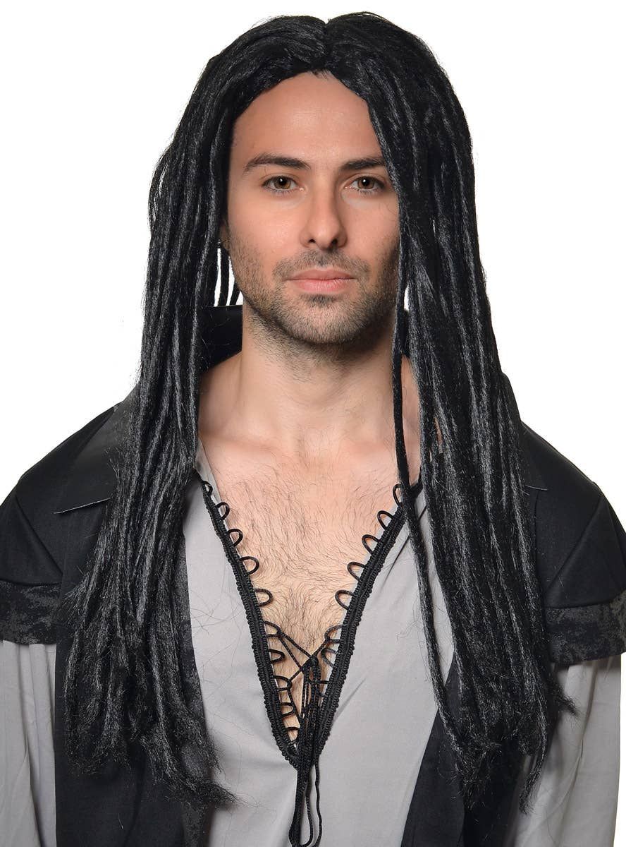 Jamaican Rasta Mens Black Dreadlocks Costume Wig V1191-HC-YG-05349-R