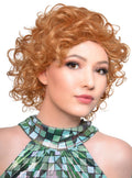 Short Curly Light Ginger Womens 1950s Housewife Costume Wig V1191-HC-YG-05362-B