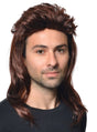 Mid-Length Dark Brown Mens Mullet Costume Wig V1191-HC-YG-05365