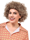 Frosted Blonde and Brown 1970s Adults Afro Costume Wig V1191-HC-YG-05476