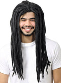 Long Black Rasta Mens Dreadlocks Costume Wig V1191-HC-YG-05477