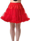 Fluffy Red Thigh Length Womens Plus Size Petticoat V1191-HC-ZT-03051X-XLARGE