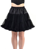 Fluffy Black Thigh Length Womens Plus Size Petticoat V1191-HC-ZT-03053X-3X