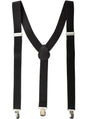 Adjustable Stretchy Black Costume Suspenders V1191-HC-ZT-04094