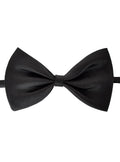 Classic Black Satin Adjustable Costume Bow Tie V1191-HC-ZT-04095