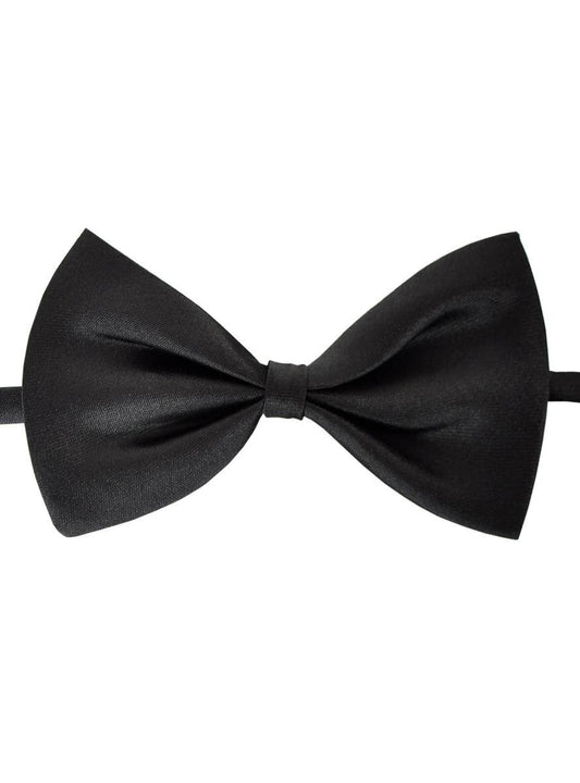 Classic Black Satin Adjustable Costume Bow Tie V1191-HC-ZT-04095