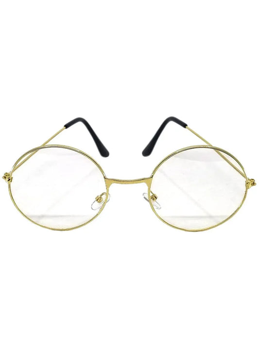 Round Gold Frame Clear Lens Costume Glasses V1191-HC-ZT-04121