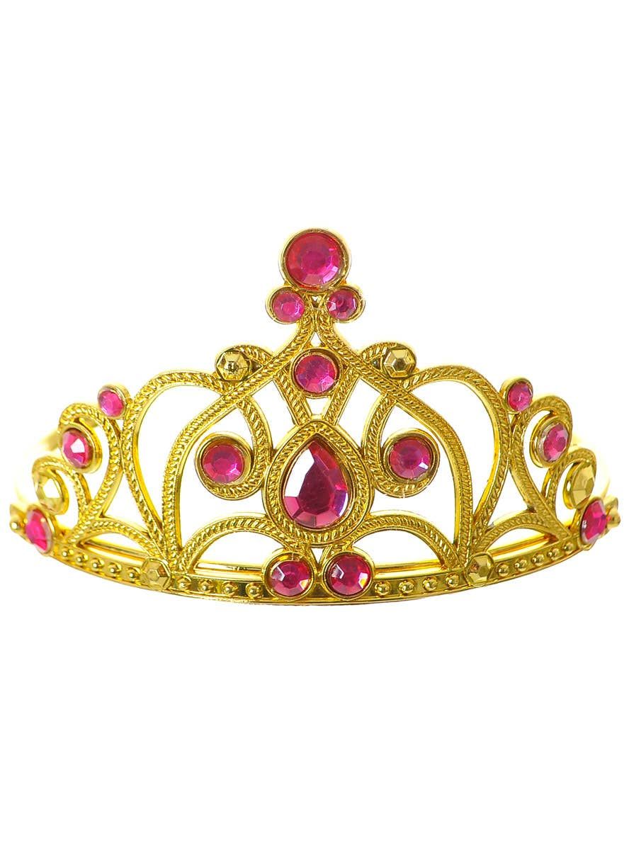 Jewelled Pink and Gold Girls Princess Tiara V1191-HC-ZT-04127