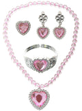 Light Pink 4 Piece Girls Princess Jewellery Set V1191-HC-ZT-04130