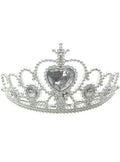 Jewelled Silver Girls Princess Costume Tiara V1191-HC-ZT-04131
