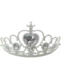 Jewelled Silver Girls Princess Costume Tiara V1191-HC-ZT-04131