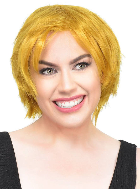 Short Golden Blonde Pixie Cut Womens Costume Wig V1191-HC-ZT-05315