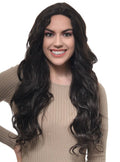 Long Wavy Dark Chestnut Brown Lace Part Fashion Wig V1191-HC-ZT-05422