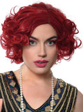 1920s Bright Red Womens Flapper Costume Wig V1191-HC-ZT-05462