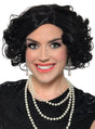 Deluxe 1920s Black Flapper Costume Wig with Skin Part V1191-HC-ZT-05464