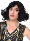 1920s Womens Short Black Flapper Costume Wig V1191-HC-ZT-05466