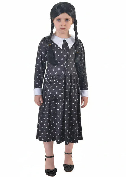 Wednesday Addams Girls Halloween Costume and Bag V1191-K-HC-ZT-0106156-8-10