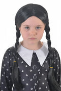 Plaited Wednesday Addams Girls Halloween Costume Wig V1191-K-HC-ZT-04497