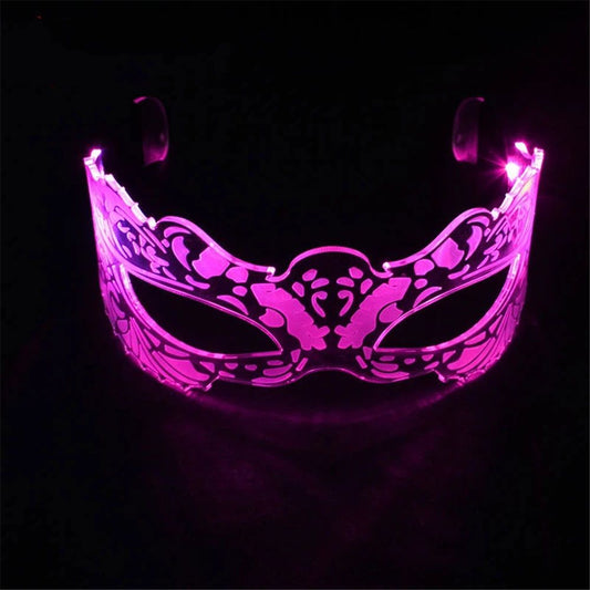 Light Up Glasses For Parties Led Glasses For Kids Adult Masquerade Mask Cosplay Costume,Rave V1192-AZ-W-0003