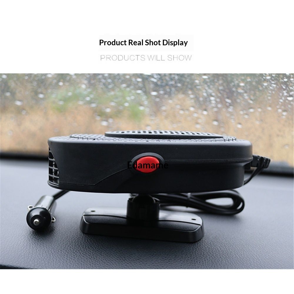 Car Heater, 12V 150W Car Fan, Car Windscreen Quick Defrost & Defog, Plug-in Cigarette Lighter, 2-in-1 Heating V1192-AZ-W-0005