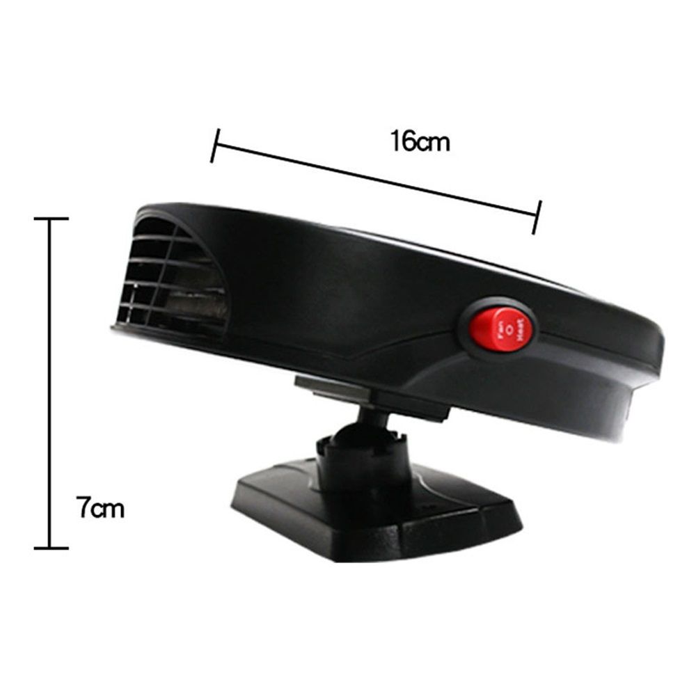 Car Heater, 12V 150W Car Fan, Car Windscreen Quick Defrost & Defog, Plug-in Cigarette Lighter, 2-in-1 Heating V1192-AZ-W-0005
