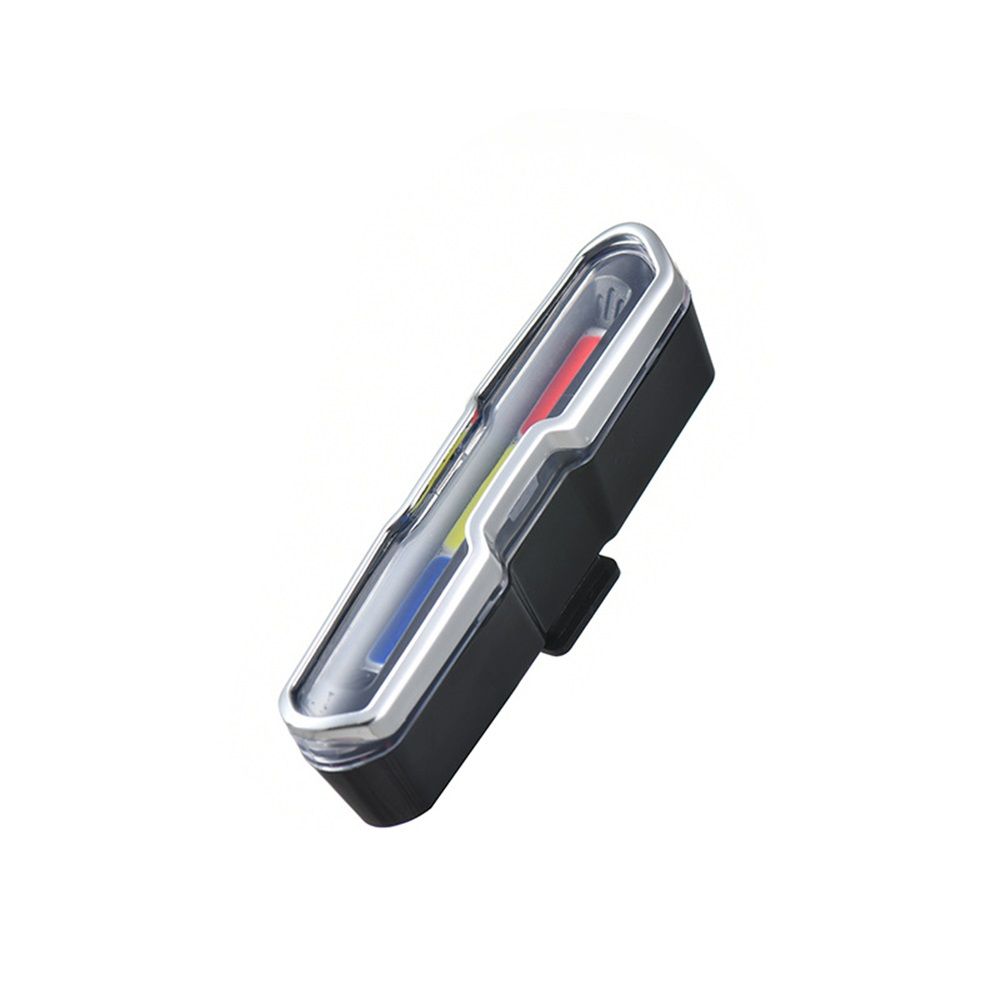 USB Rechargeable Tail Light, LED Night Cycling Bike Warning Rear Tail Light for Cycling Safety(Red & Blue & V1192-AZ-W-0008