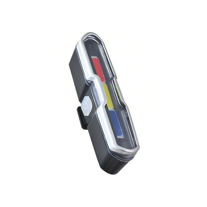 USB Rechargeable Tail Light, LED Night Cycling Bike Warning Rear Tail Light for Cycling Safety(Red & Blue & V1192-AZ-W-0008