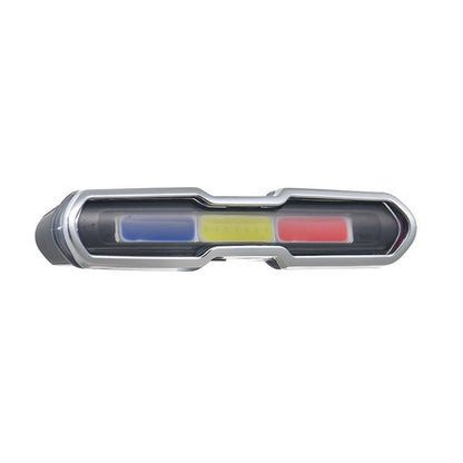 USB Rechargeable Tail Light, LED Night Cycling Bike Warning Rear Tail Light for Cycling Safety(Red & Blue & V1192-AZ-W-0008