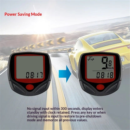 Bicycle Speedometer Odometer Wireless Cycling Computers Waterproof Cycle Bike Computer with LCD Display & V1192-AZ-W-0009