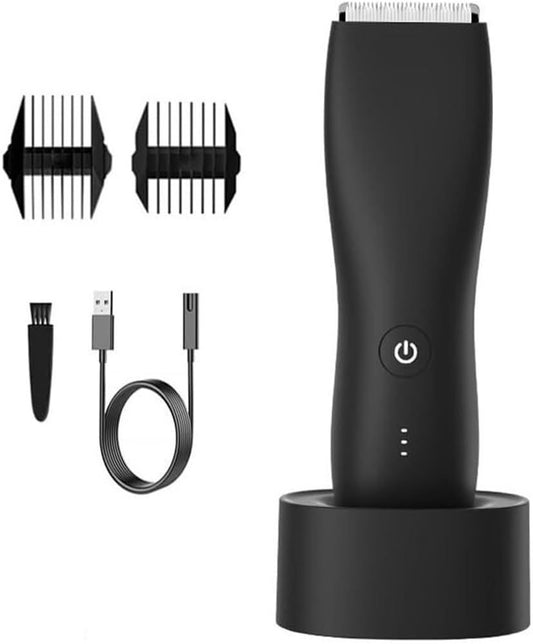 Body Hair Trimmer & Electric Shaver for Men and Women for Pubic Hair, Chest, Legs & Bikini Line, Waterproof & V1192-AZ-W-0011