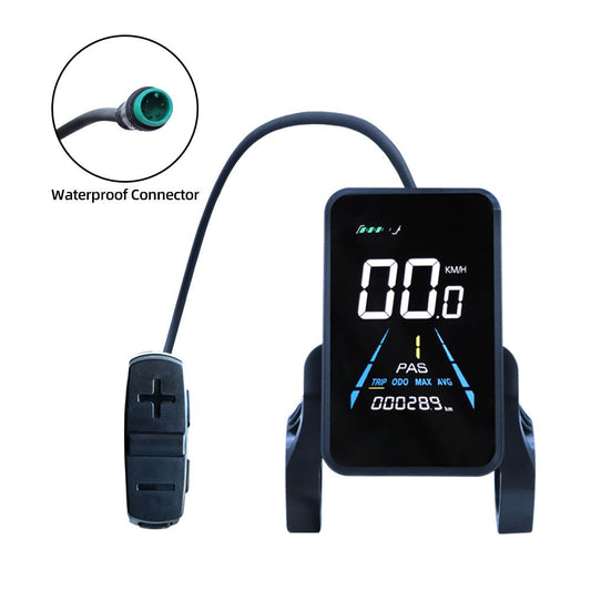 1 PCS Electric Bike Display Plastic+Metal 36V-72V Waterproof LCD Display NC-81F Electric Bike Panel V1192-AZ-W-0018
