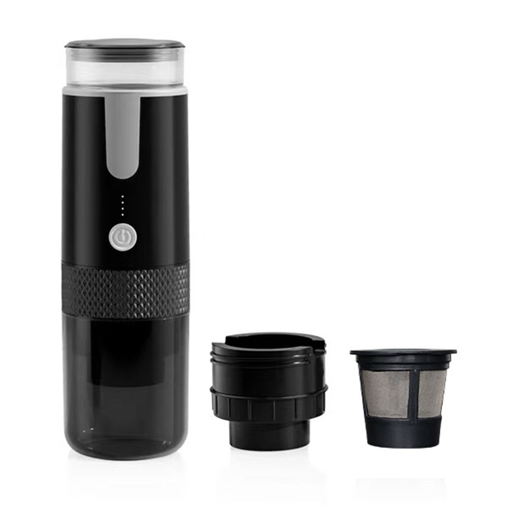 Portable Coffee Machine Ground Coffee Handheld Coffee Maker Manually Operated for Camping Hiking, Driving, V1192-AZ-W-0026