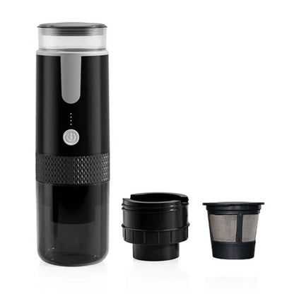 Portable Coffee Machine Ground Coffee Handheld Coffee Maker Manually Operated for Camping Hiking, Driving, V1192-AZ-W-0026