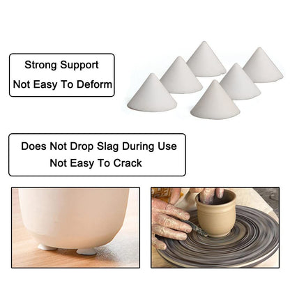 50 Pieces Pottery Kiln Nails Ceramic Refractory Support Nails High Temperature Cone Support Nails Reusable V1192-AZ-W-0039