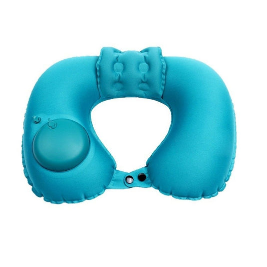 2 Pcs Inflatable Bath Pillows for Tub Bath Head and Neck U Shaped Blow up Full Body Travel Pillow with V1192-AZ-W-0043