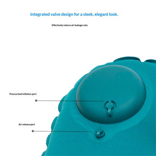 2 Pcs Inflatable Bath Pillows for Tub Bath Head and Neck U Shaped Blow up Full Body Travel Pillow with V1192-AZ-W-0043