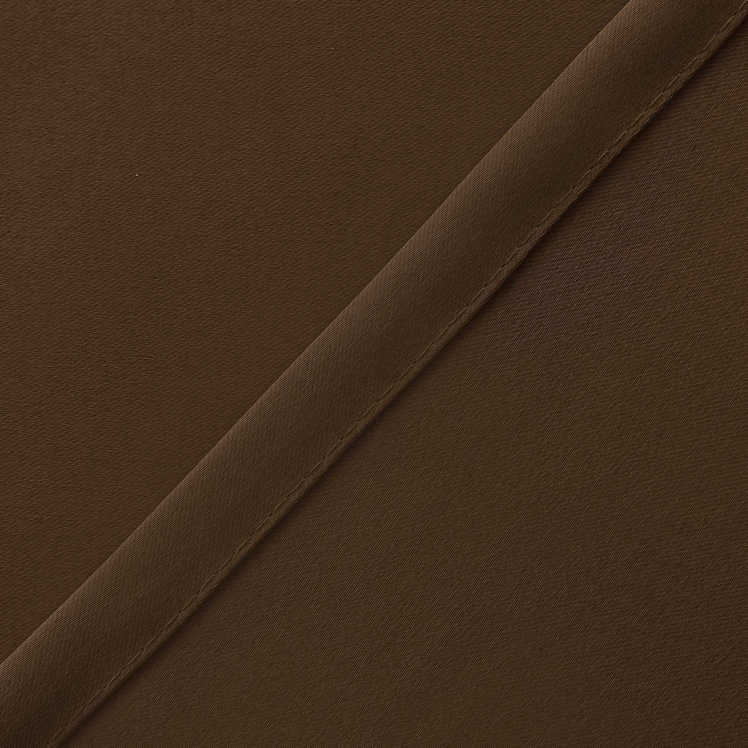 Valance Curtains Blackout Solid Rod Pocket Valances for Living Room and Bedroom, 45*145cm Brown, 1 Panel V1192-AZ-W-0052