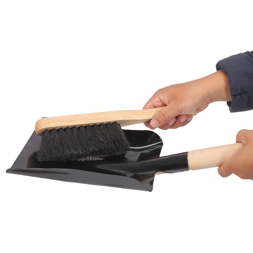 Hearth Tidy Set, Fireplace Shovel and Brush, Fireplace Tool Set, Metal Brush Pan Set, Fireplace Tools, V1192-AZ-W-0060