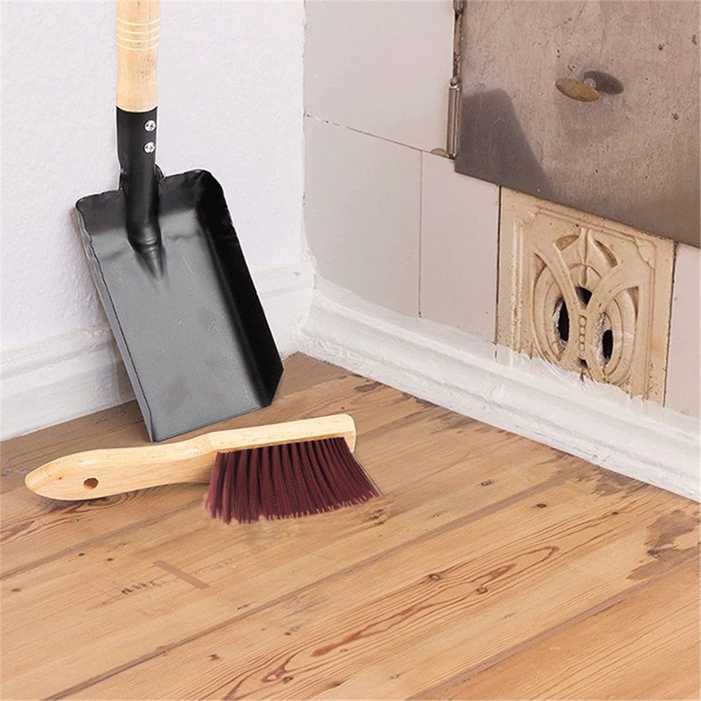 Hearth Tidy Set, Fireplace Shovel and Brush, Fireplace Tool Set, Metal Brush Pan Set, Fireplace Tools, V1192-AZ-W-0060