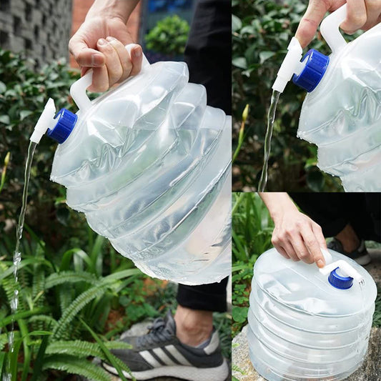 Collapsible Water Container, 3LPortable Folding Water Carrier with Tap, BPA Free Water Carrier Tanks - Water V1192-AZ-W-0068