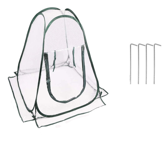 Pop Up Greenhouse Cover Flower House Mini Gardening Plant Flower Sunshine Room Room,Backyard PVC Greenhouse V1192-AZ-W-0069