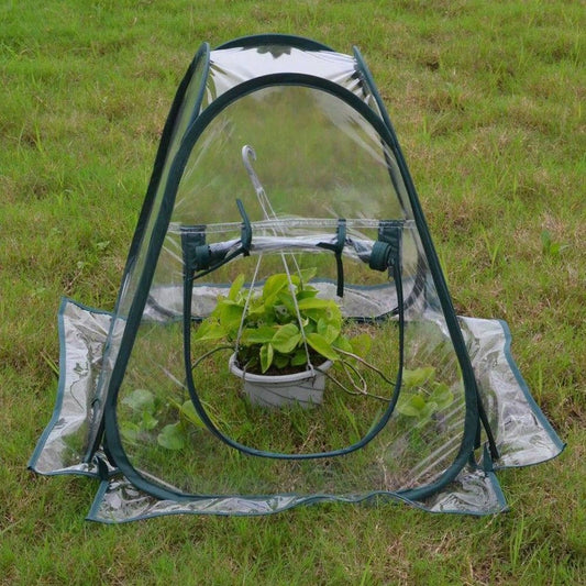 Pop Up Greenhouse Cover Flower House Mini Gardening Plant Flower Sunshine Room Room,Backyard PVC Greenhouse V1192-AZ-W-0069