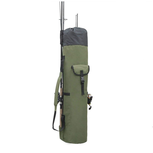 600D Oxford Fabric Fishing Rod Carrier - Pole Bag Reel Organizer Case Storage for Gear, Travel - Gifts for V1192-AZ-W-0071