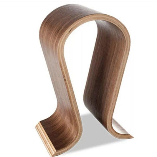 Wooden Headphones Stand/Wooden Headphone Hanger/Wood Headset Holder/Earphone Desk Display Hanger - (walnut V1192-AZ-W-0076