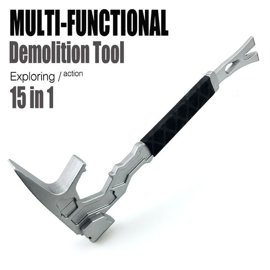 15 Inch Multi-Function Demolition Tool, Hammer, Nail Puller, Multi-Use, Heavy Duty Construction, DIY Hand V1192-AZ-W-0077