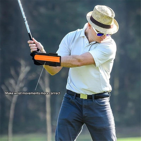Golf Swing Training Kit with Wrist Stabilizer & Arm Support Band - Improve Posture, Accuracy & Power for Men V1192-AZ-W-0082
