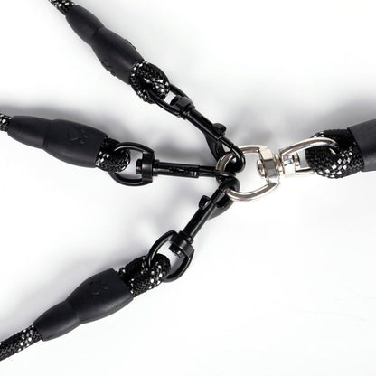 No Tangle 3 Dog - Main Lead Rope with Padded Handle, Three Detachable Leash Splitters, Heavy-Duty Clip, V1192-AZ-W-0085