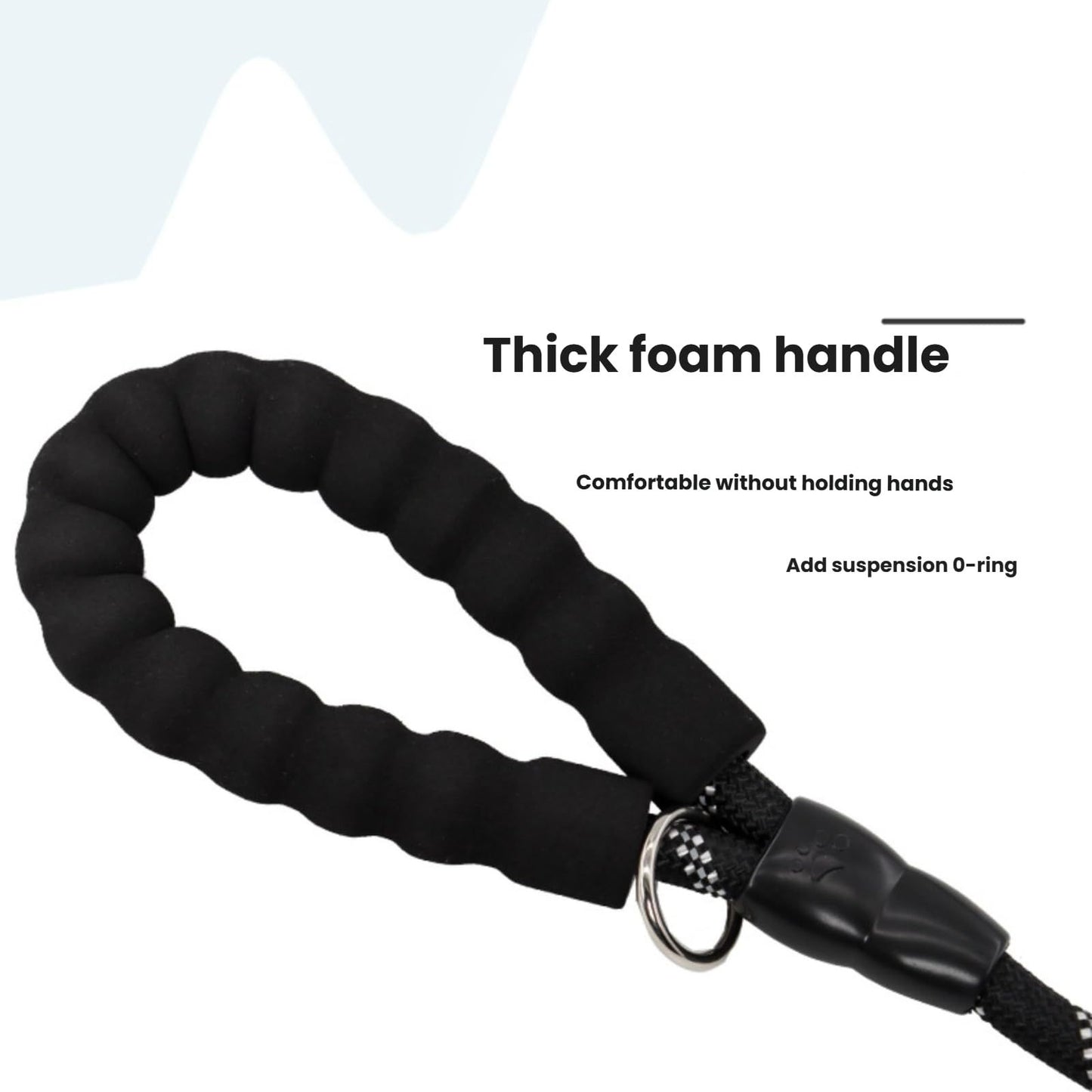 No Tangle 3 Dog - Main Lead Rope with Padded Handle, Three Detachable Leash Splitters, Heavy-Duty Clip, V1192-AZ-W-0085