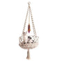 Cat Hammock with Cushion,Hanging Indoor Boho Kitten Swing Beds for Playing Sleeping Climbing and V1192-AZ-W-0086